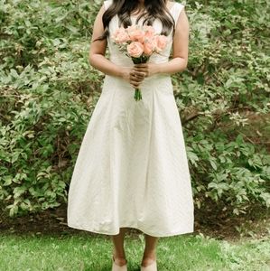 Tea-length wedding dress